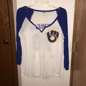 PINK 3/4 length Brewer Top